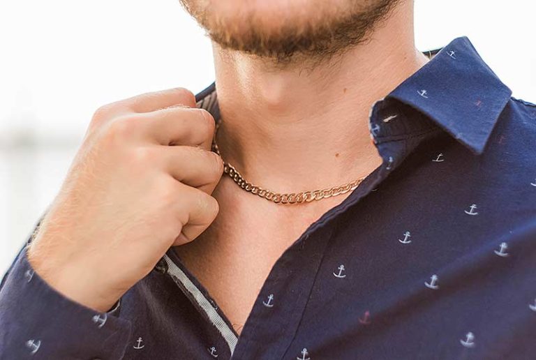 collier homme